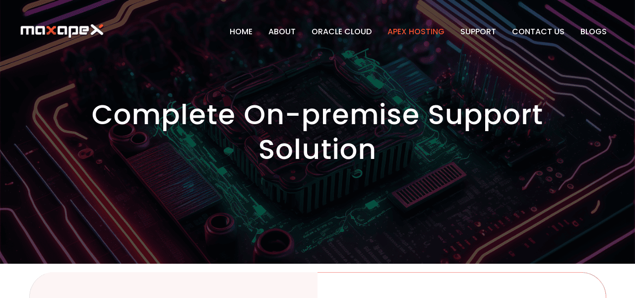 Completa de suporte no Local - MaxAPEX