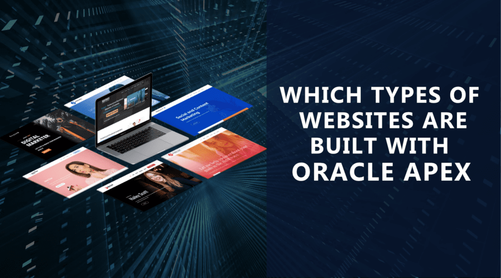 which types of websites built with Oracle APEX