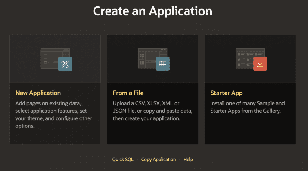 Create an Application